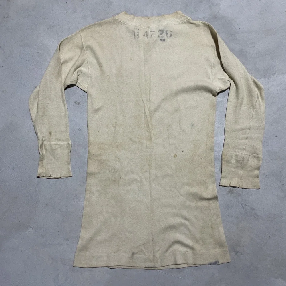 Rare Vintage 40s WWII USN US NAVY Sailors Pullover Undershirt T Shirt Size 38